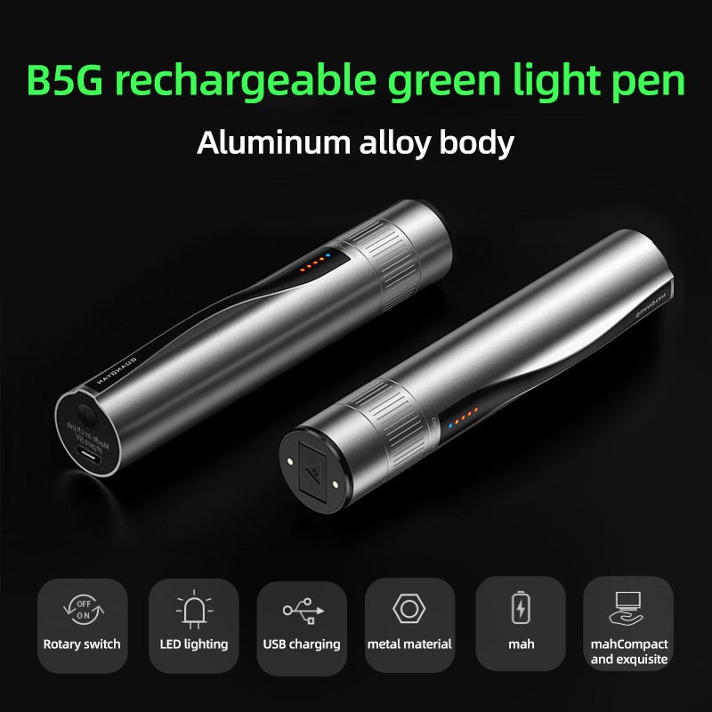 Fiber Optic Visual Fault Locator Rechargeable Green Light Pen for FTTH, FTTB