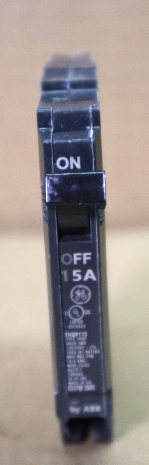 5 GE THQP115 15A 120V 1 POLE TYPE TQP CIRCUIT BREAKER