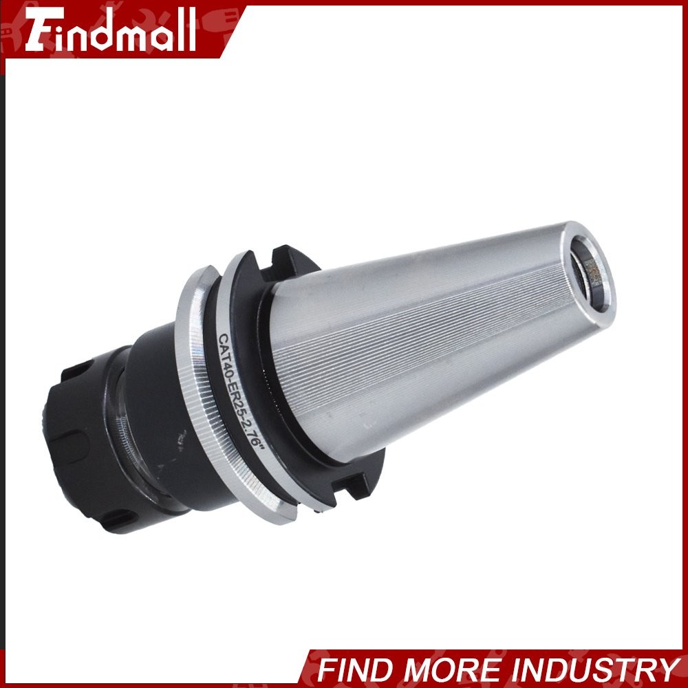 Findmall 8×CAT40 ER25 Collet Chuck W. 2.76″ Gage Length 4 Chucks Tool Holder Set