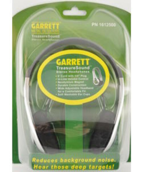 New Garrett Metal Detector Treasuresound Headphones 1612500 Nice for Detecting