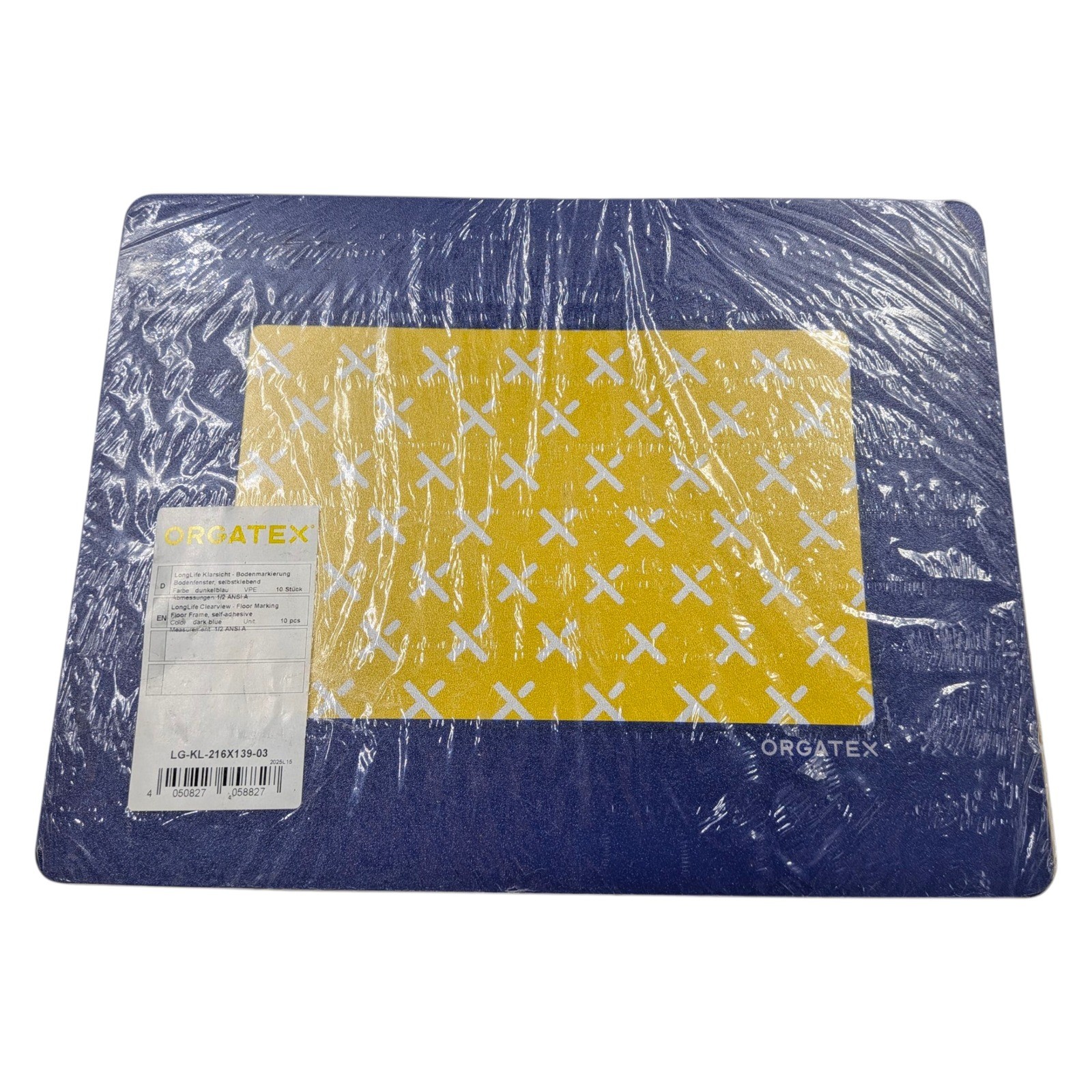 ORGATEX LongLife Clearview Floor Marking Self Adhesive Dark Blue 10 pcs