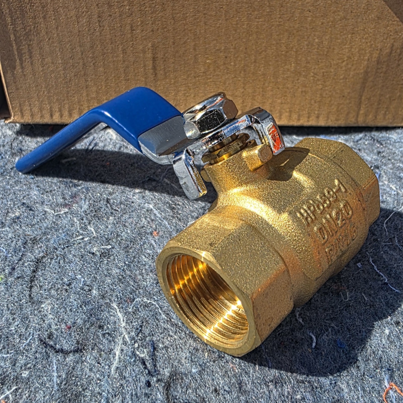 Lot Of 10, Brass Ball Valves, 1″ Female NPT, Full Port HPb59-1 DN29 PN16 Teflon