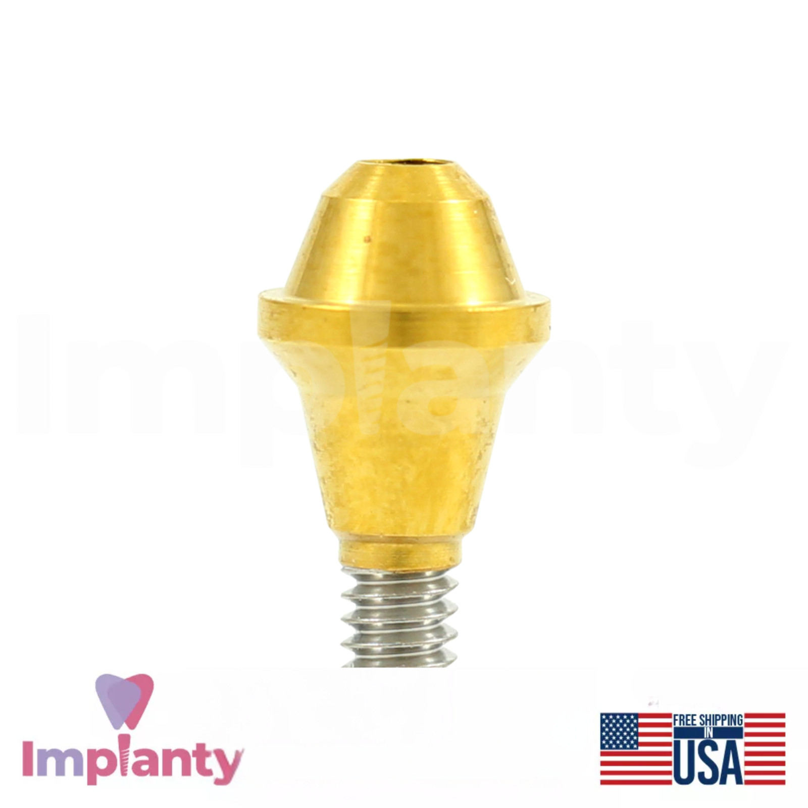 1x Dental Straight Multi Unit RP Conical Connection 2.65mm Titanium Sleeve Set