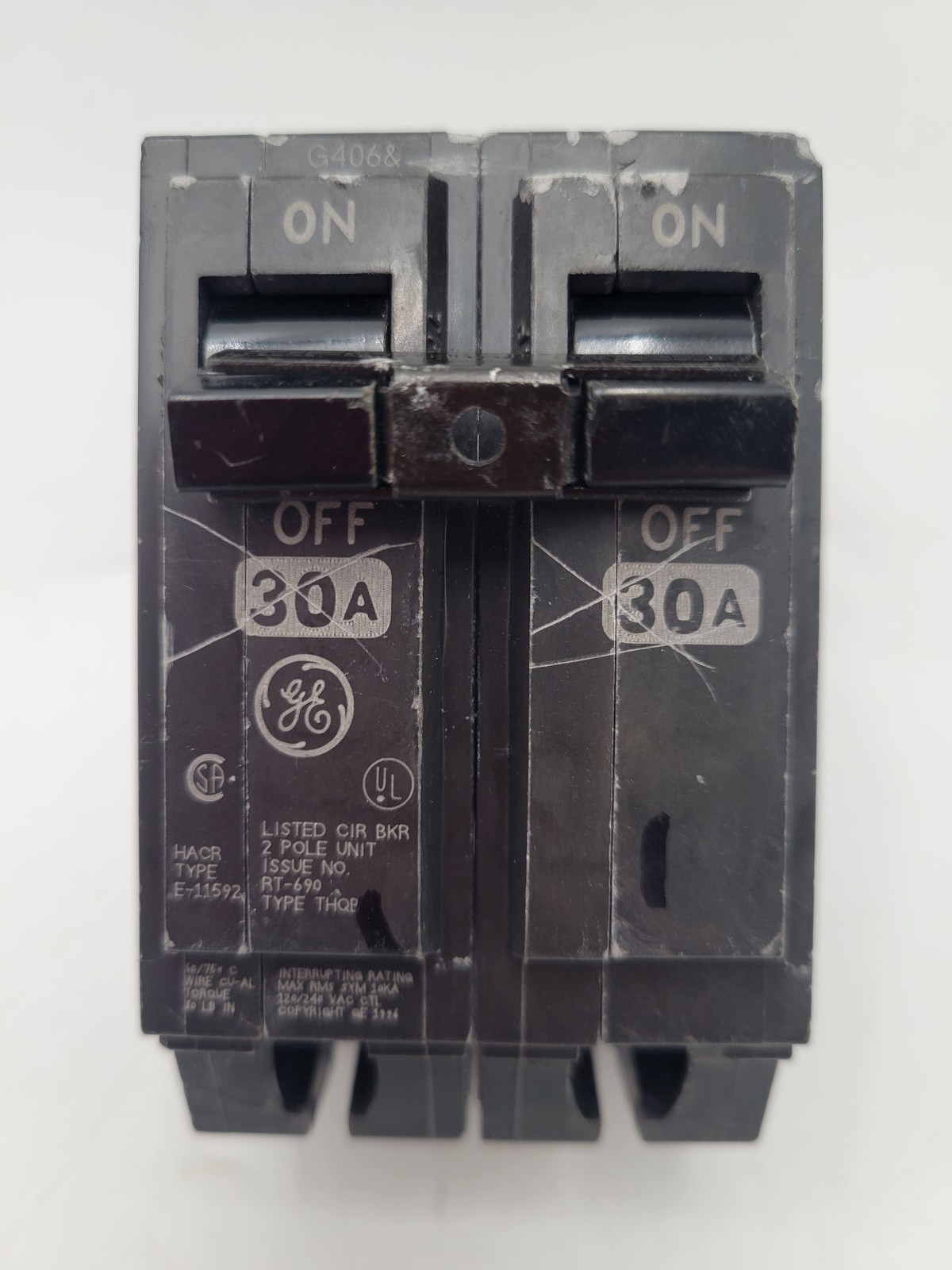 General Electric THQB2130 Circuit Breaker 30A 2P 120/240V