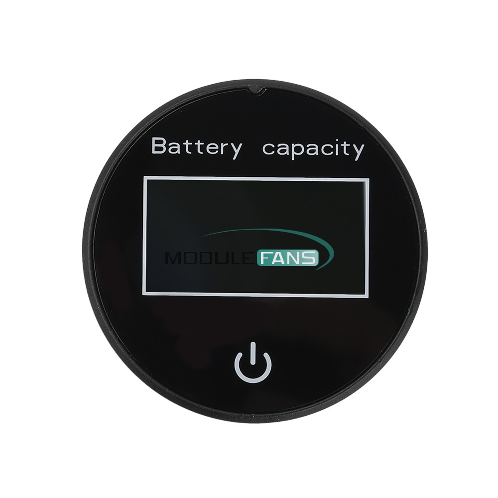 Digital Battery Level Indicator Voltage Power Percentage Temperature LCD Display