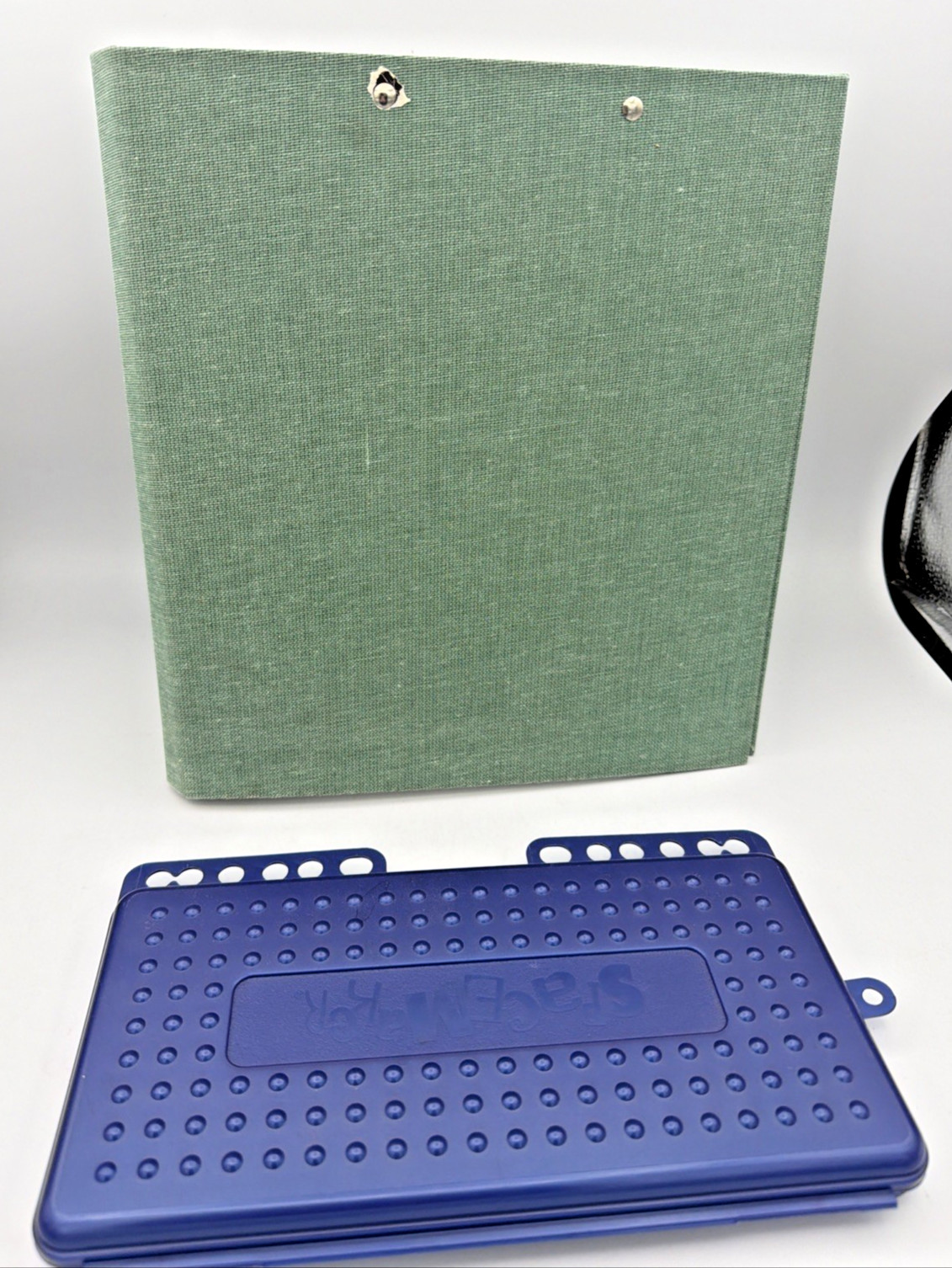 1991 Mead Canvasbacks Binder Teal Cotton Canvas + Slim Notebook SPACEMAKER Denim