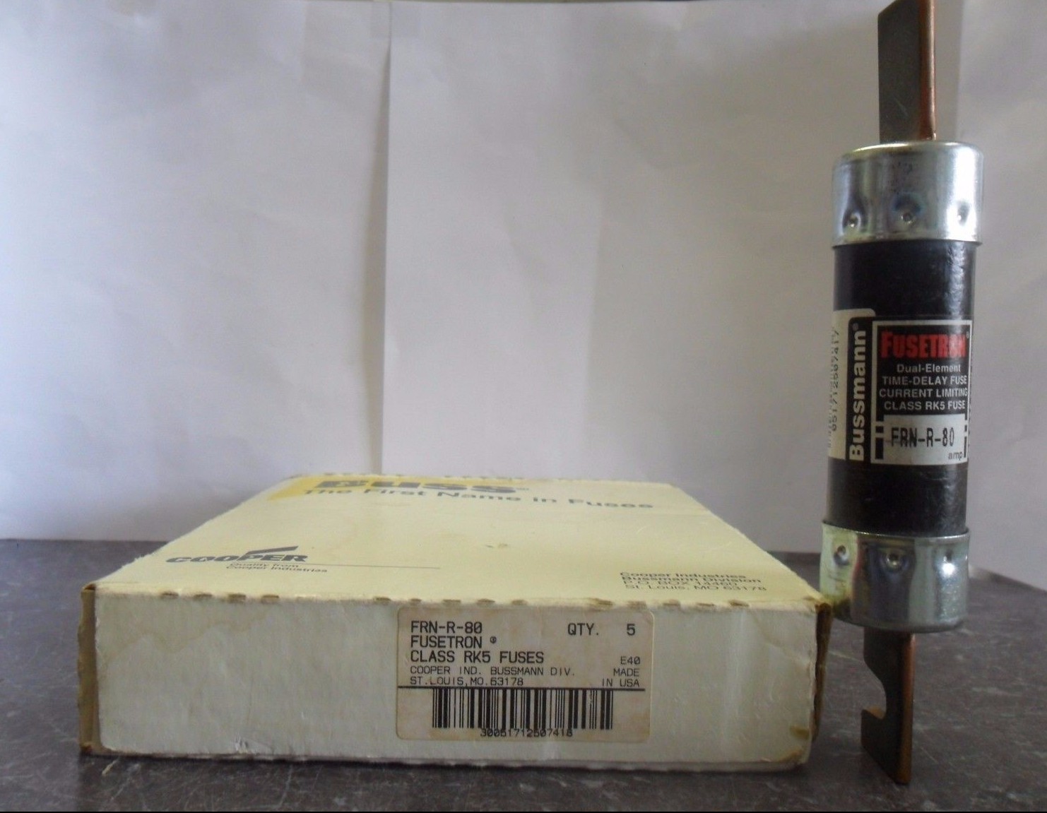 New Bussmann FRN-R-80 Amp Fuses Class RK5 250 Volts