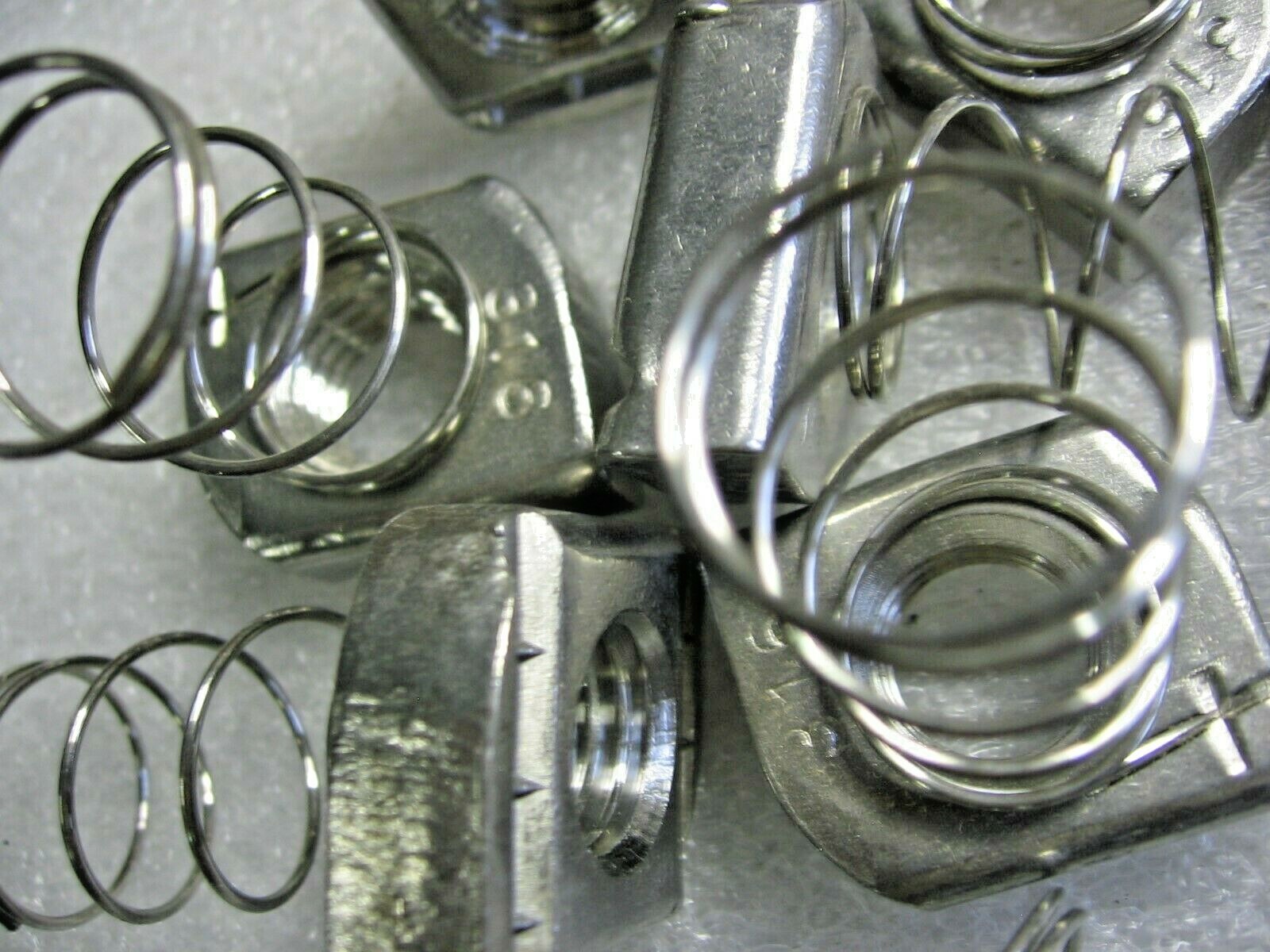 100) PUPCO 5/8″-11 Threaded Channel Spring Nuts 316 Stainless Steel for Unistrut