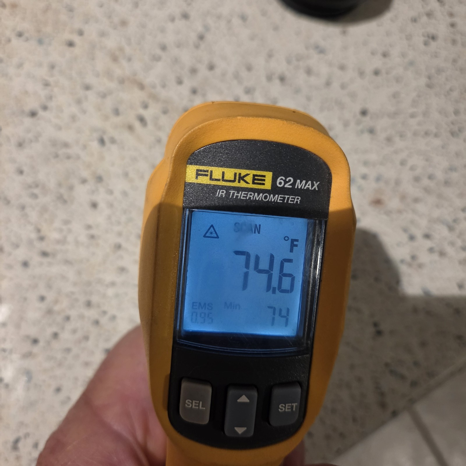 Fluke 62 MAX IR Thermometer 3M Drop -30 To 500C Water/Dust Resistant IP54 Rate