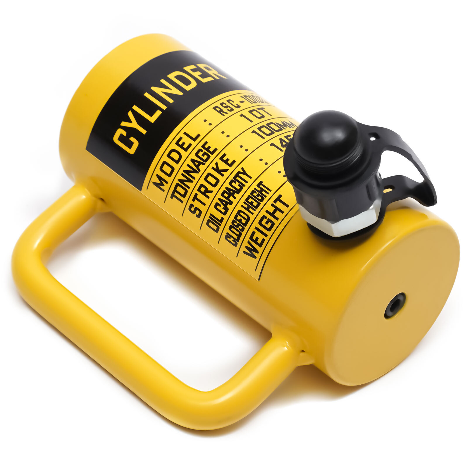 10 Ton Hydraulic Cylinder Jack Single Acting 4″ Stroke Solid Hydraulic Ram Jack