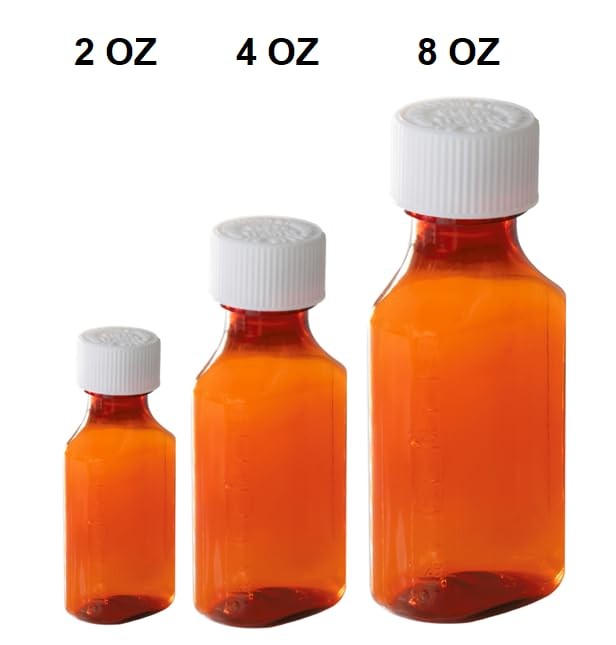 Vakly Amber Prescription Bottles 2 oz (5 Pack) – 2 Ounce [5 PACK],