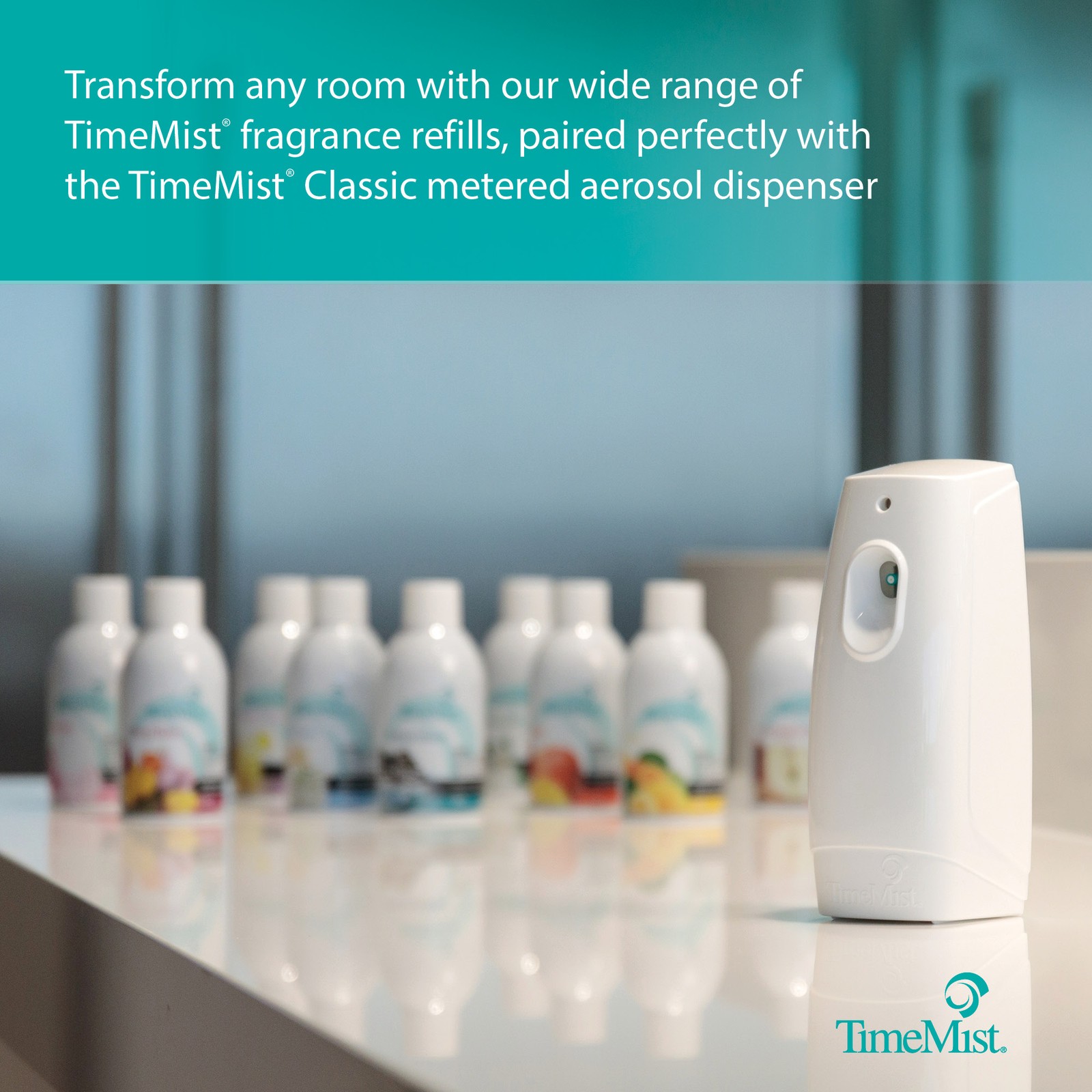 TimeMist Classic Metered Aerosol Air Freshener Fragrance Dispenser – (Case of 6)