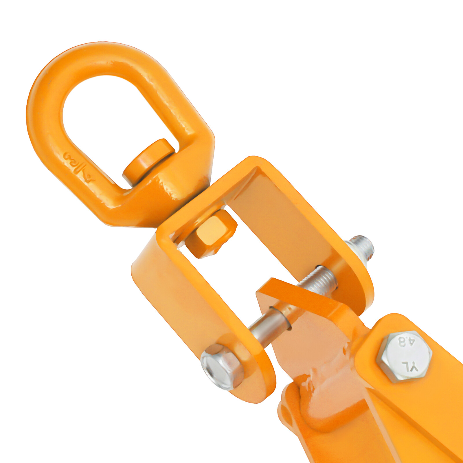 28in Log Lifting Tongs Timber Lifting Tongs 4-claw Yellow For Truck ATV Tractor