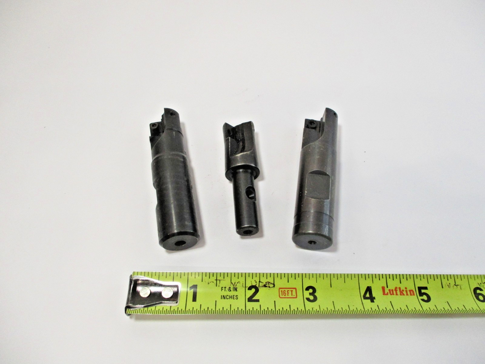 (3) Different Indexable Insert END MILLS Mill for Parts or You Locate Inserts