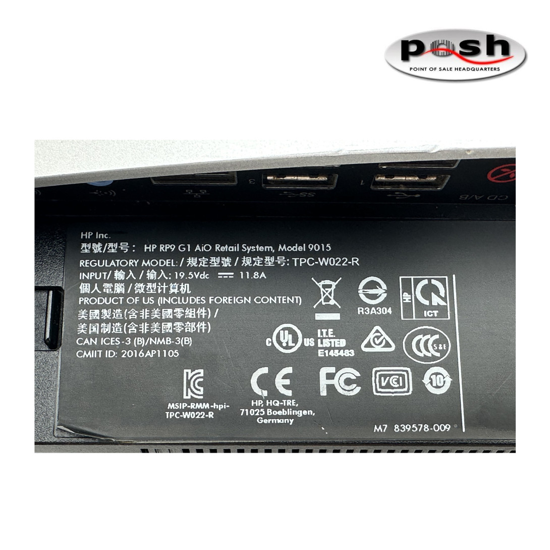 HP RP9 G1 Retail System 9015 i7 6700 – 3.4 Ghz W/ Power Supply included