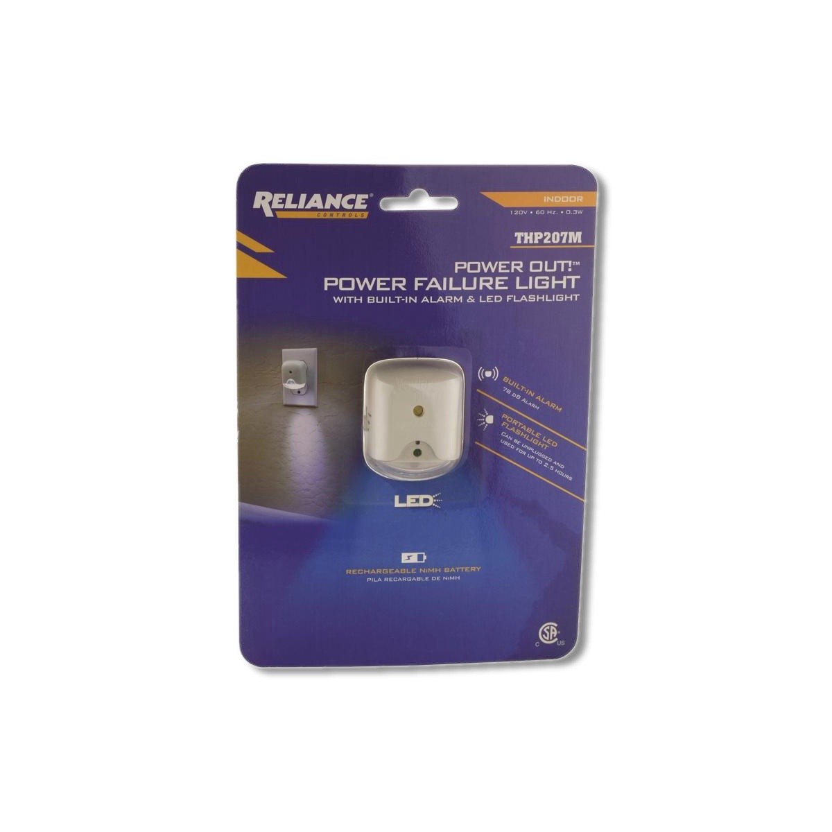 Reliance Controls Power Out 100 lm White LED Flashlight THP207M