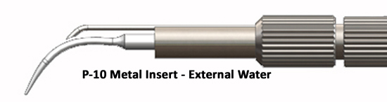 10-Pack Bonart Dental Insert – P-10 Universal Metal – Ext. H2O Flow – 30Khz