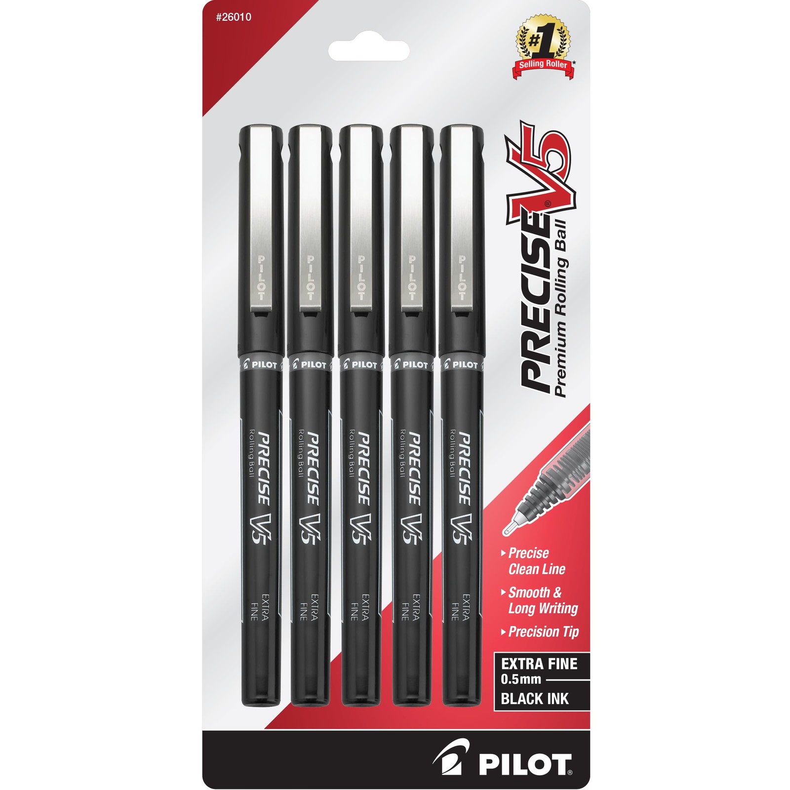 Pilot Precise V5 Rollerball Pens, Extra Fine Point 0.5 Mm Office Product