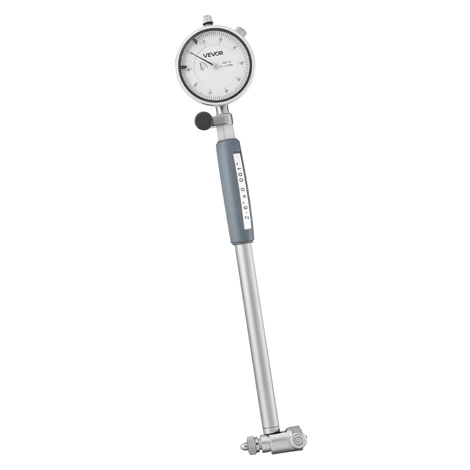 VEVOR Dial Test Indicator Bore Gauge Tool Set 0.001in Accuracy 2-6in Bore Range
