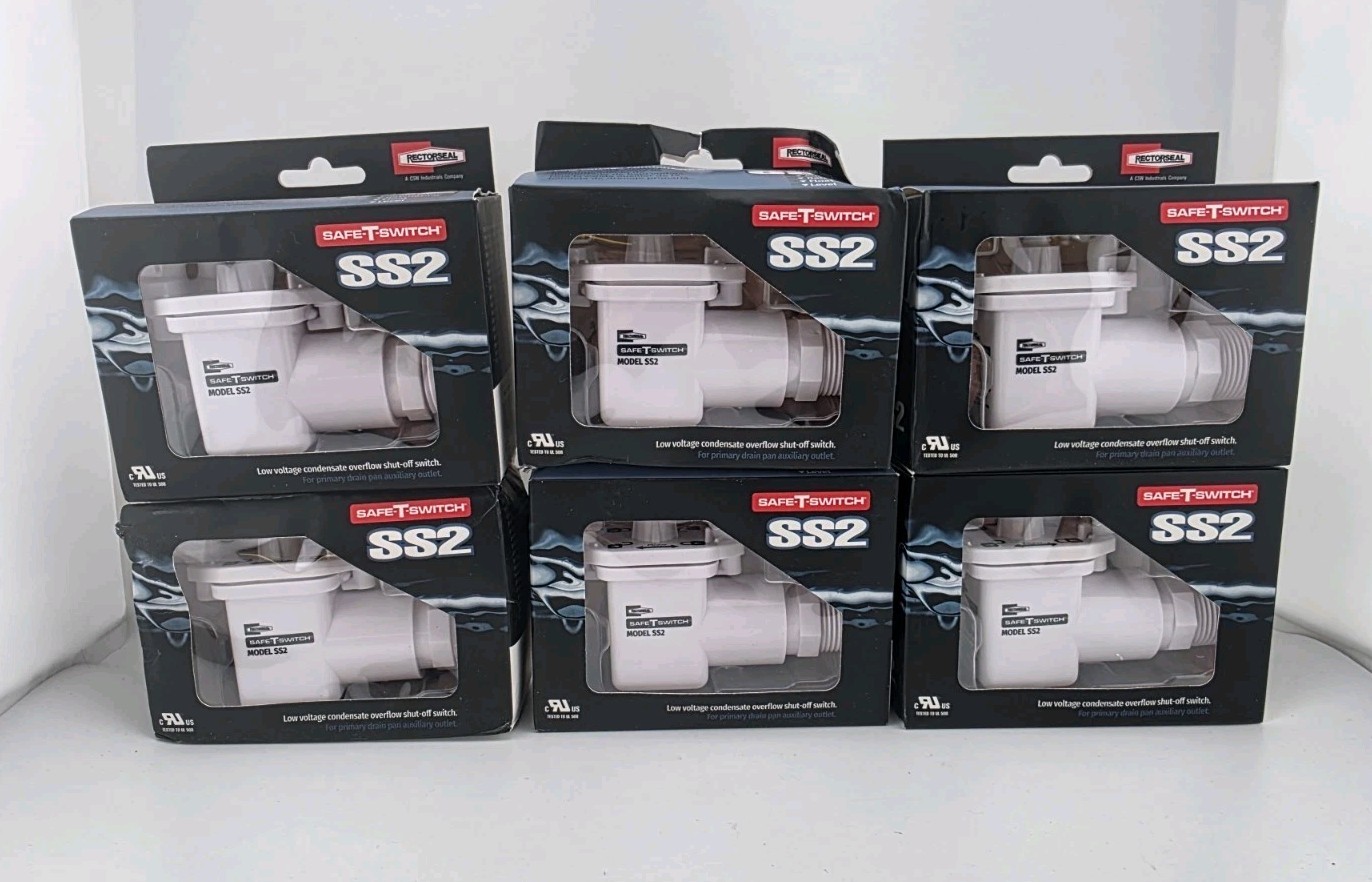 Lot of 6 NEW SAFE-T-SWITCH SS2 #97087 Condensate Overflow shut-off