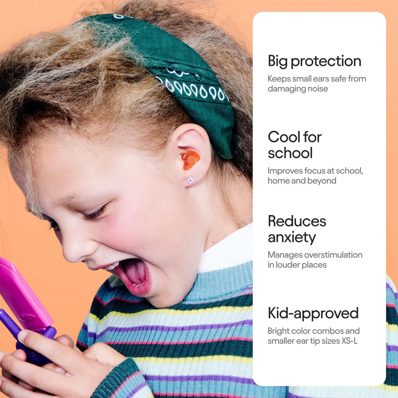 Loop Engage Kids 2 Ear Plugs (6-12yrs) – Reusable Everyday Noise Relief fo