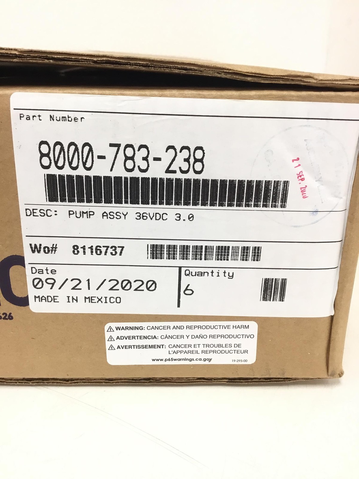 12x New SHURFLO 8000-783-238 Diaphragm Pump 3 Chamber 1.6 GPM 36VDC Pentair