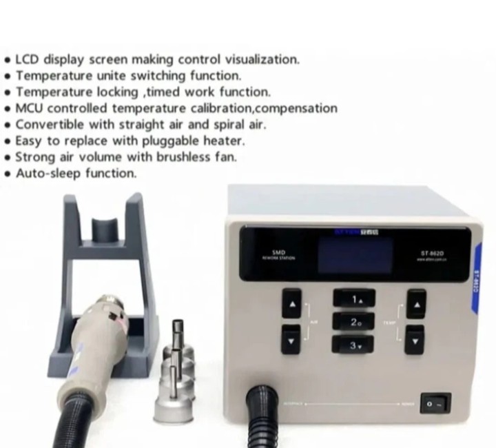 ATTEN St-862D 1000W Hot Air Digital Display Desoldering  Rework Station