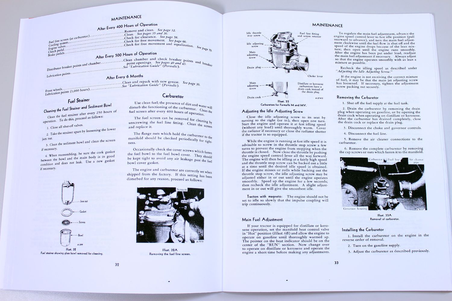 International Farmall M Mv Tractor Owners Operators Manual Ihc Printed Ih Carb