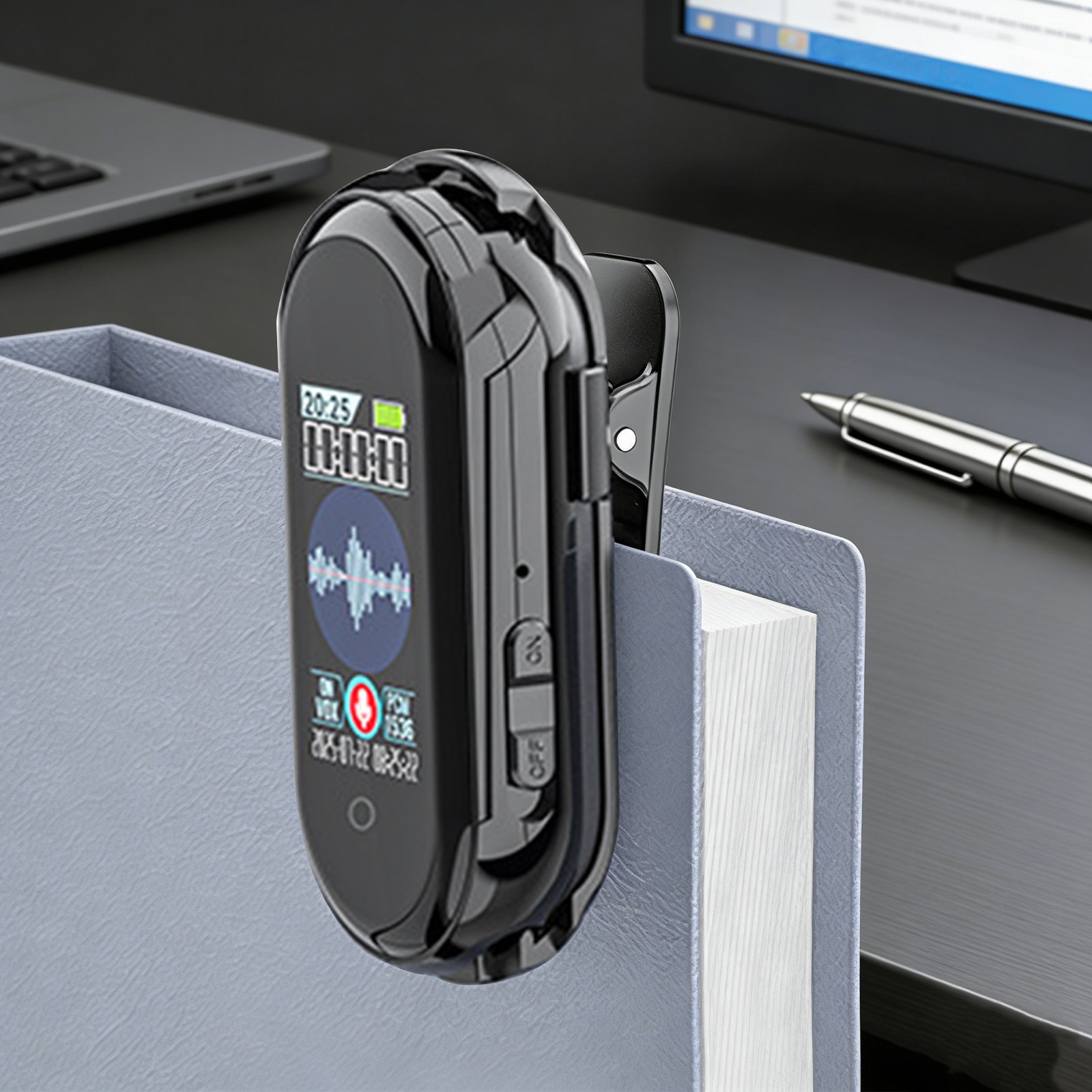 64GB Voice Activated Recorder with AI-Intelligent Triple Noise Reduction,