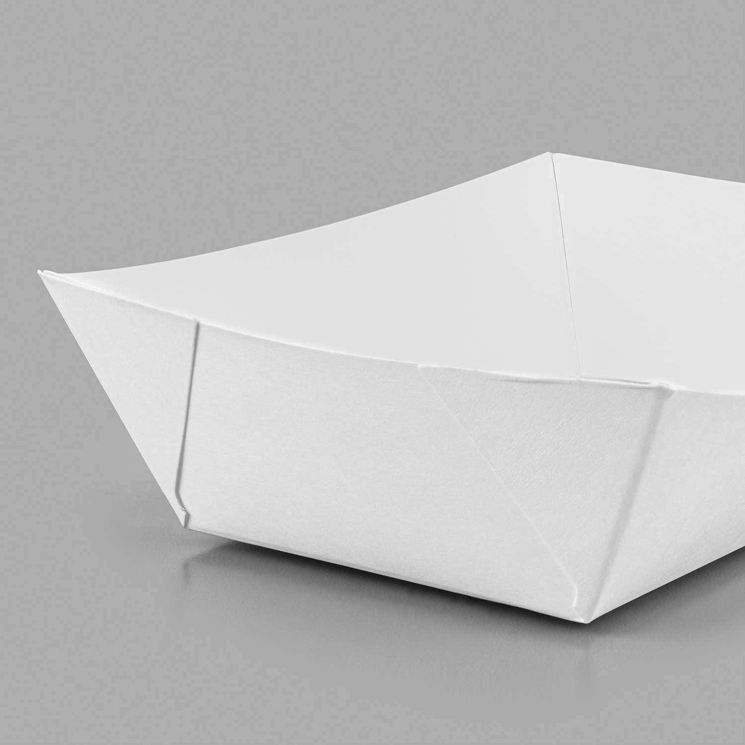 Karat Food Tray (White) – 2.0 lb/Paper Food Tray/Boat Tray for Snack