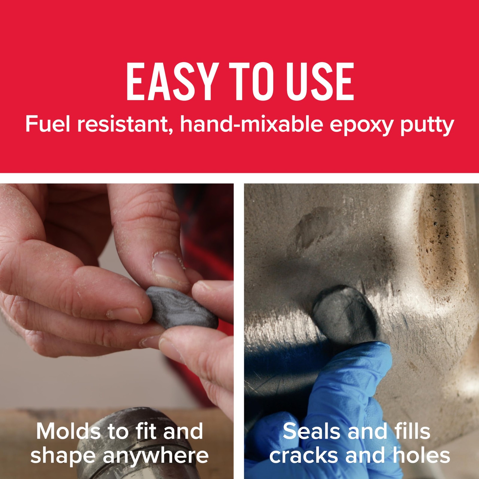 Gas Tank Repair Kit – 1 oz. Dark Grey Epoxy for Durable Sealing