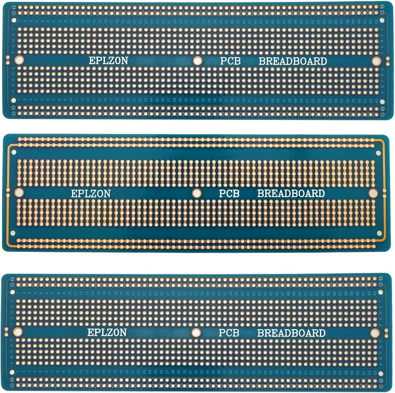 6.8×2.05 Solderable Prototype PCB Board Kit Blue Electronics DIY C Color: Blue