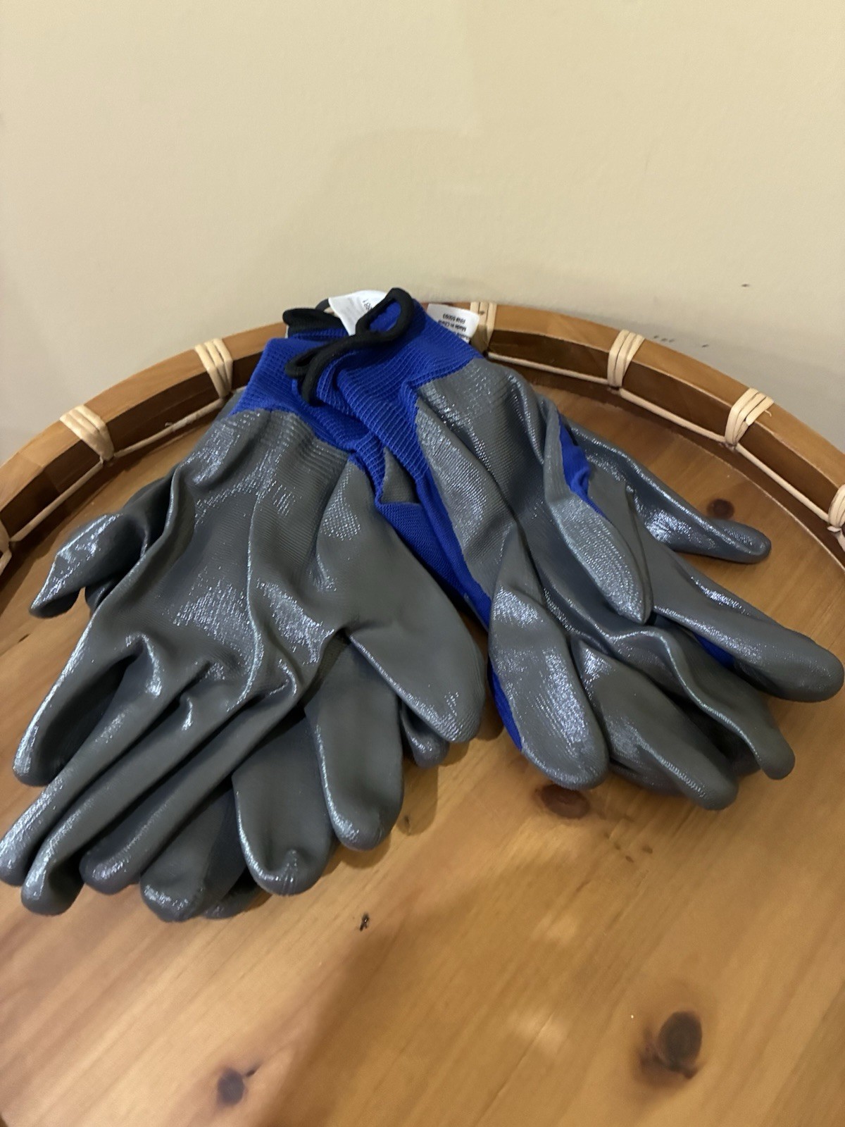 Wells Lamont Pack Nitrile Work Gloves | Lightweight, Blue/Gray Size Large New