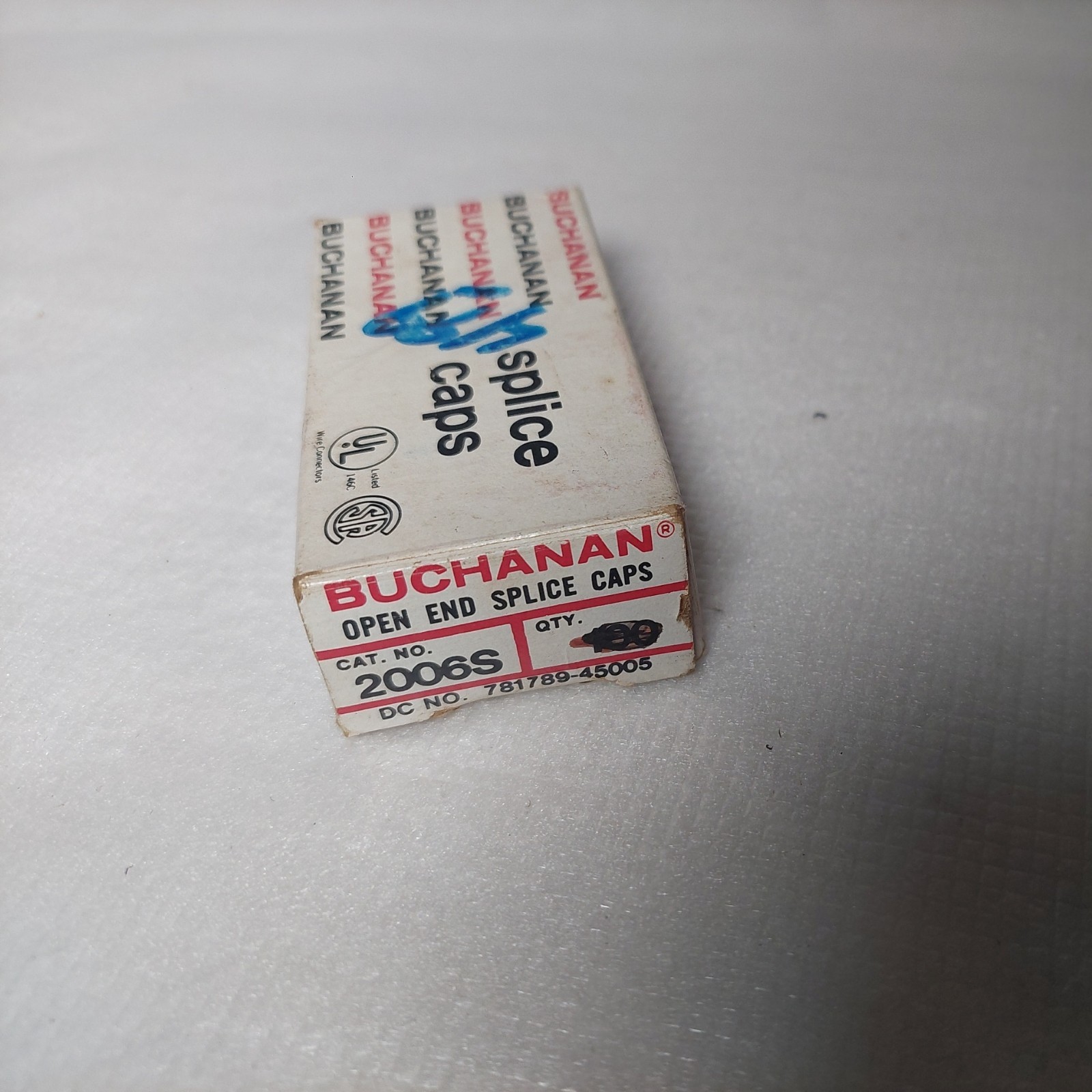 Buchanan 2006S Open End Splice Caps DC # 781789-45005 – Qty. Only 78 Pieces