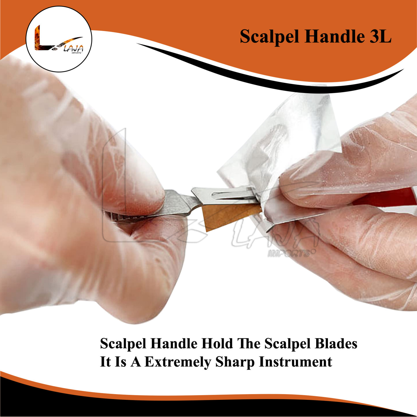 Bard Parker Scalpel Handle No. 3L 21.5 cm – 8 1/2» OR Grade Surgical Instrumen