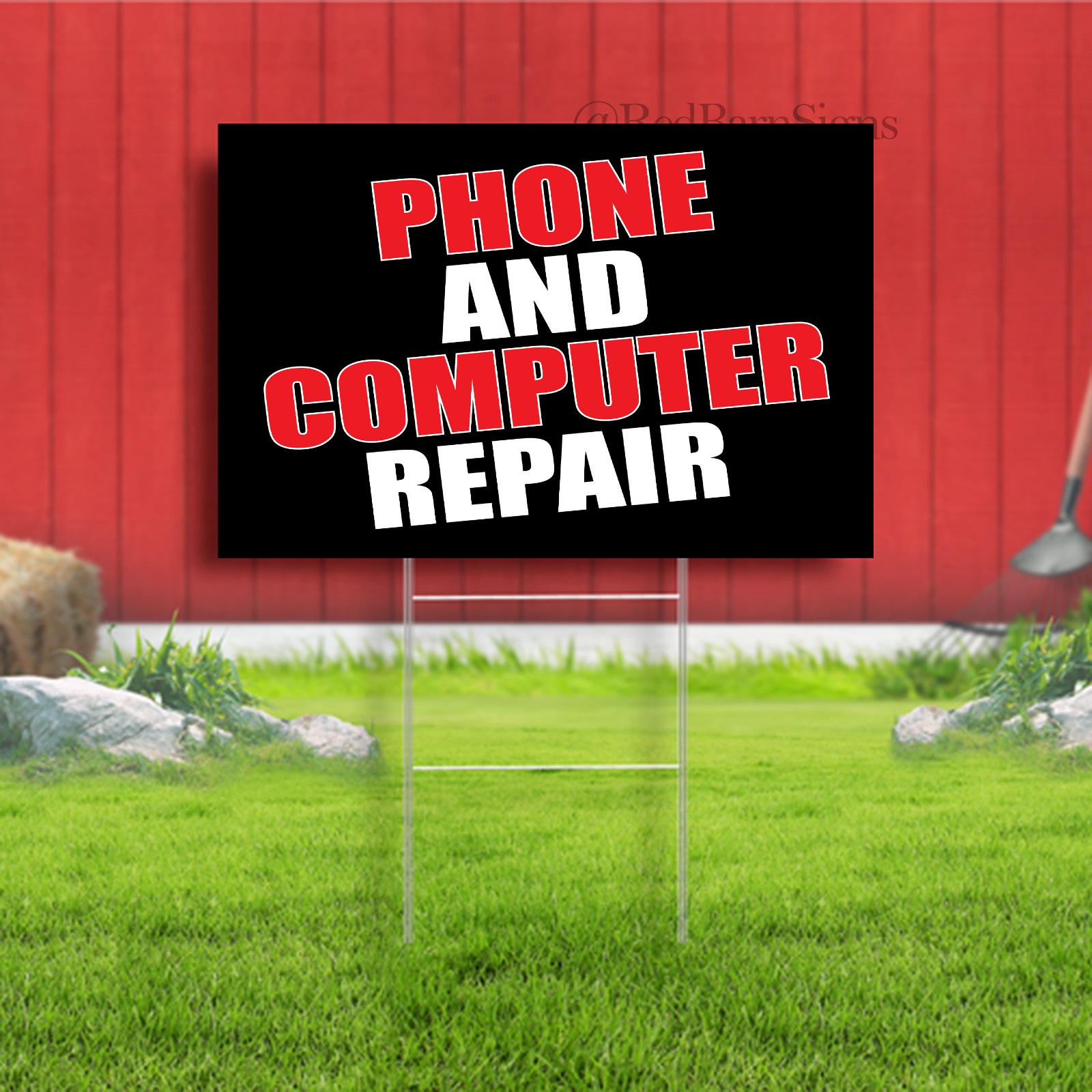 Phone And Computer Repair Indoor Outdoor Yard Sign