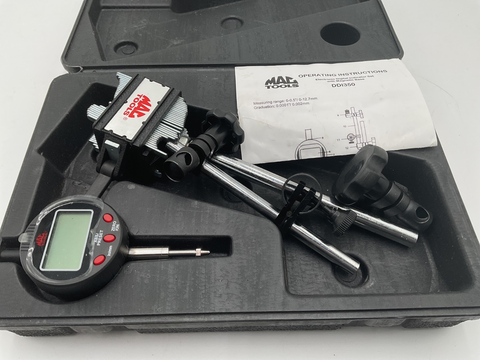 Mac Tools DDI350 Magnetic Base Digital Dial Indicator