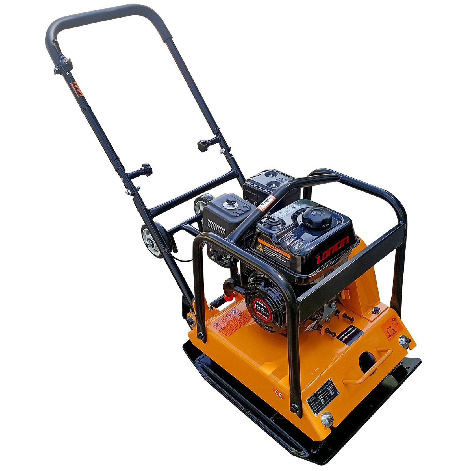 Walk Behind Compactor Rammer Vibratory Plate Soil Dirt EPA 196CC 6.5HP Engine