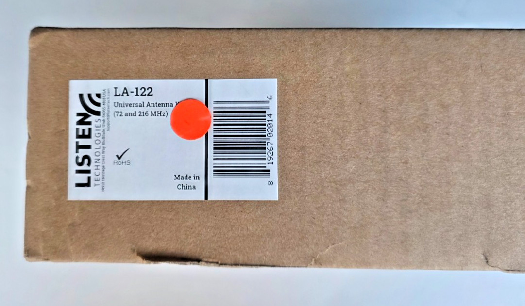 NEW Listen Technologies LA-122 Universal Antenna Kit – 72 and 216 Mhz