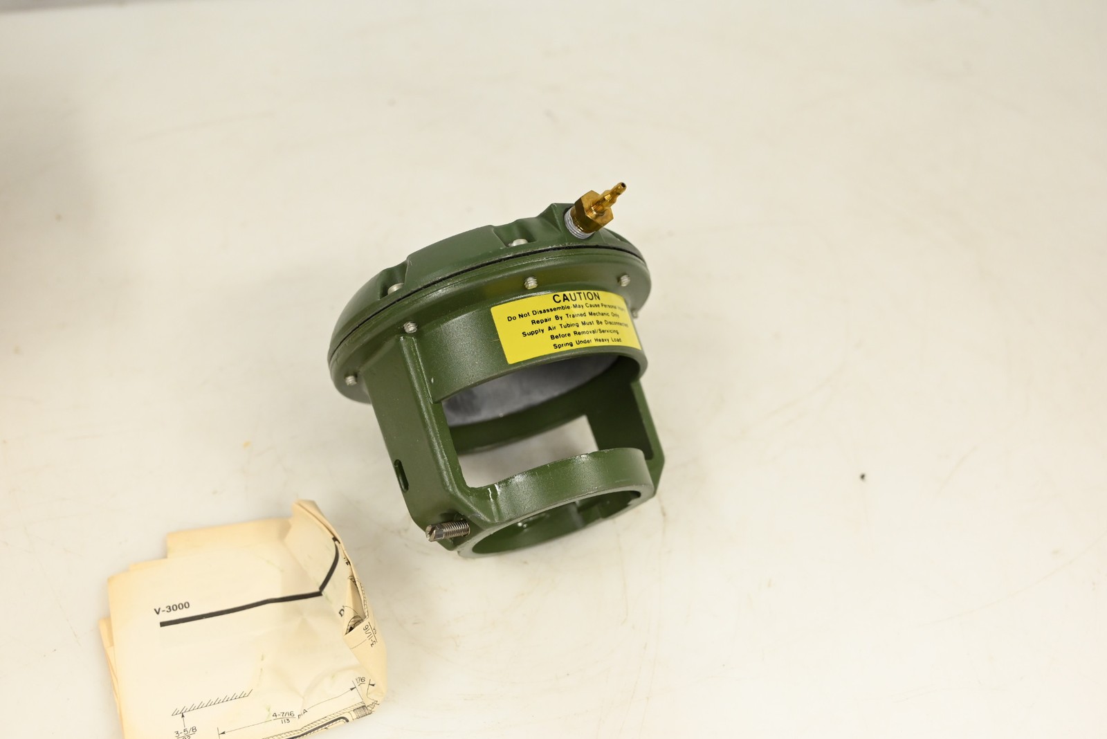 Pneumatic Valve Actuator: 3 psi to 13 psi Spring, 5/16 in Stroke, (V-3000-1)