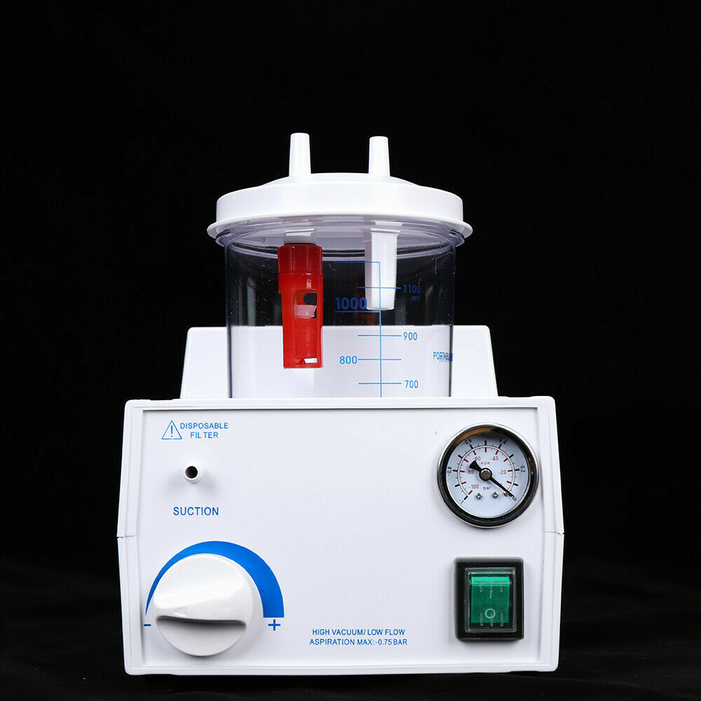 Portable Dental Phlegm Suction Unit Emergency Medical Vacuum Aspirator Machine