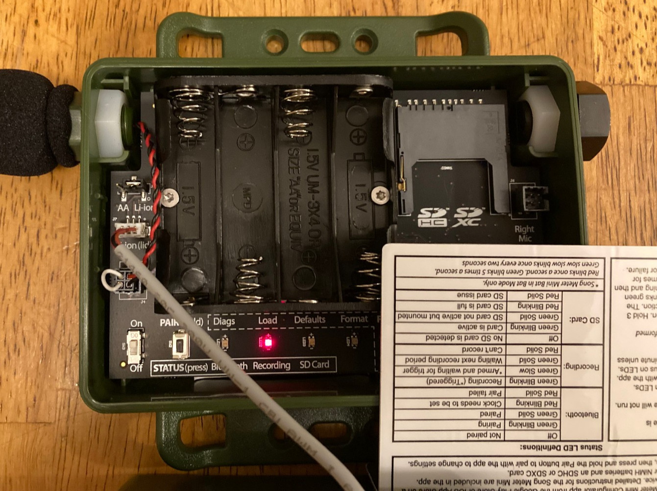 Wildlife Acoustics Song Meter Mini Lithium Ion 6 Batteries Included