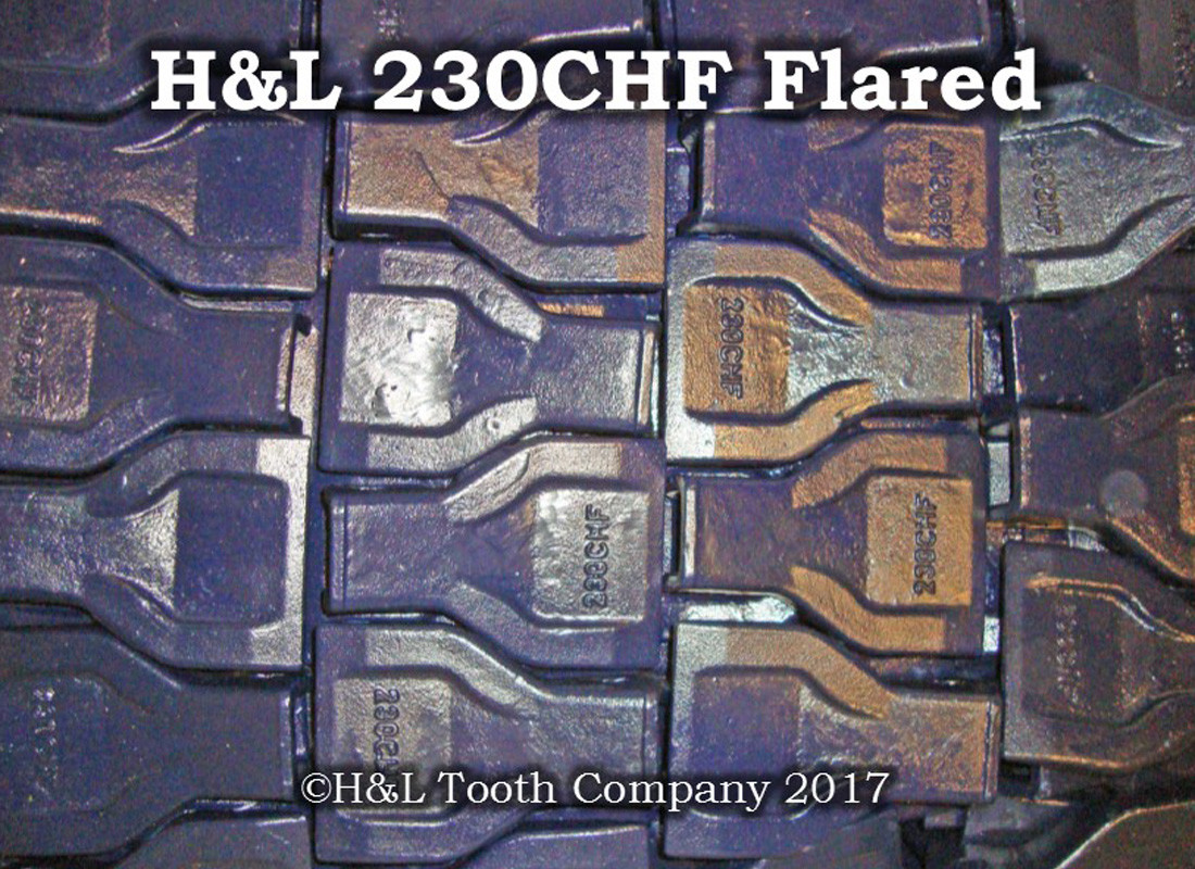 230CHF Heavy Flare H&L Tooth Bucket Teeth + 230DFP Flexpins® 23 230F (5 Pack)