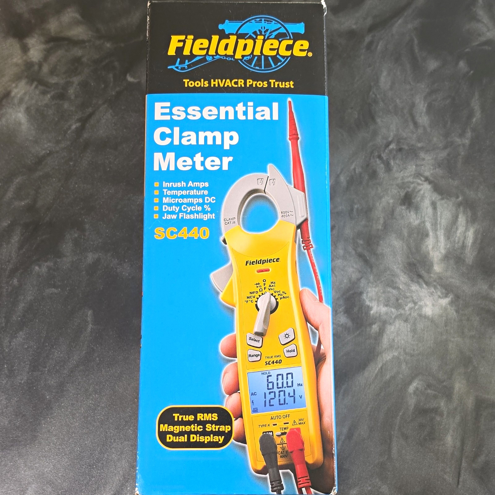 Fieldpiece SC440 True RMS Clamp Meter 400A CAT III 600V Dual Display Temp