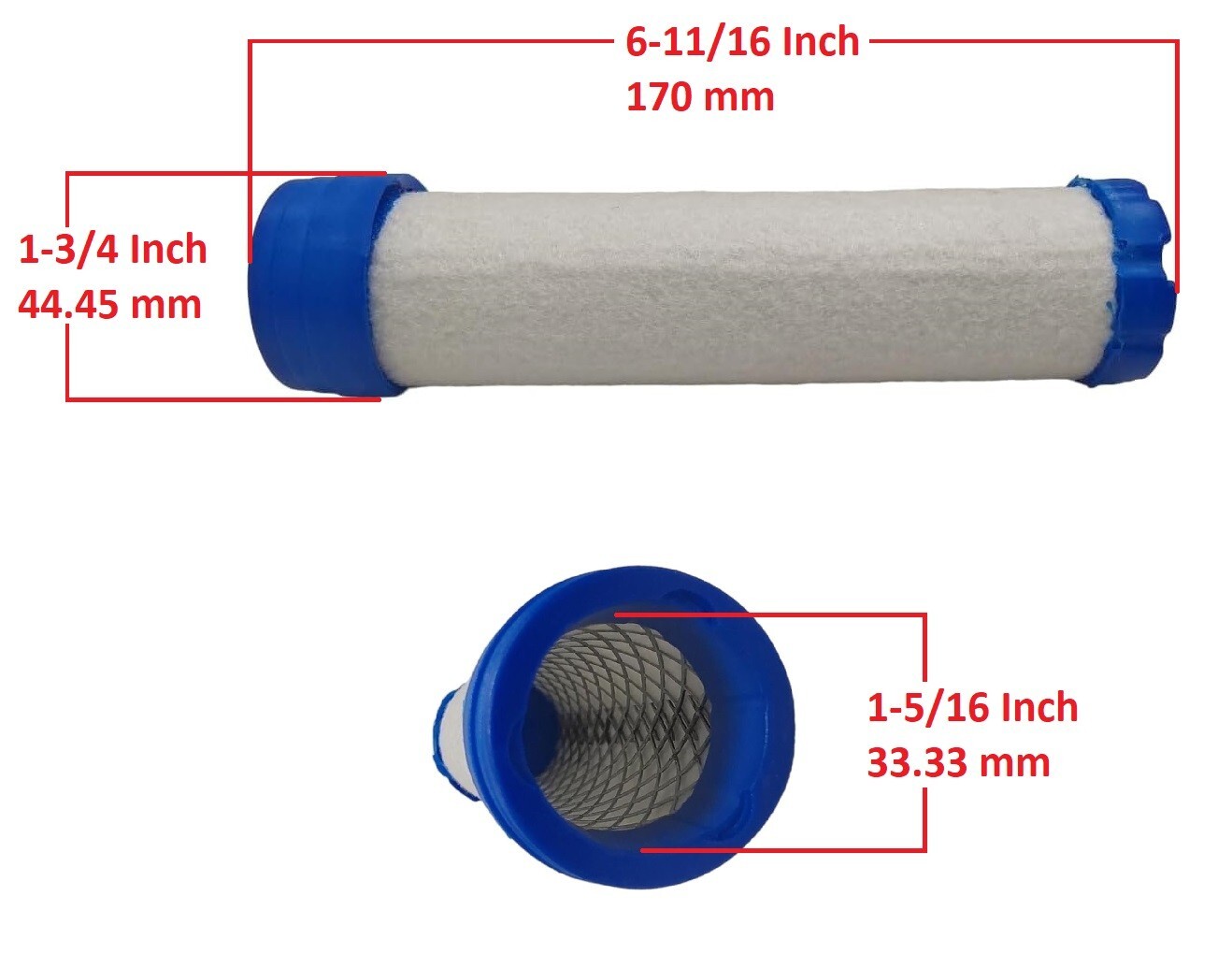 Inner Outer Air Filter for Toro Dingo 323 320-d Tx427 Tx525 Tr-34d Trench Roller