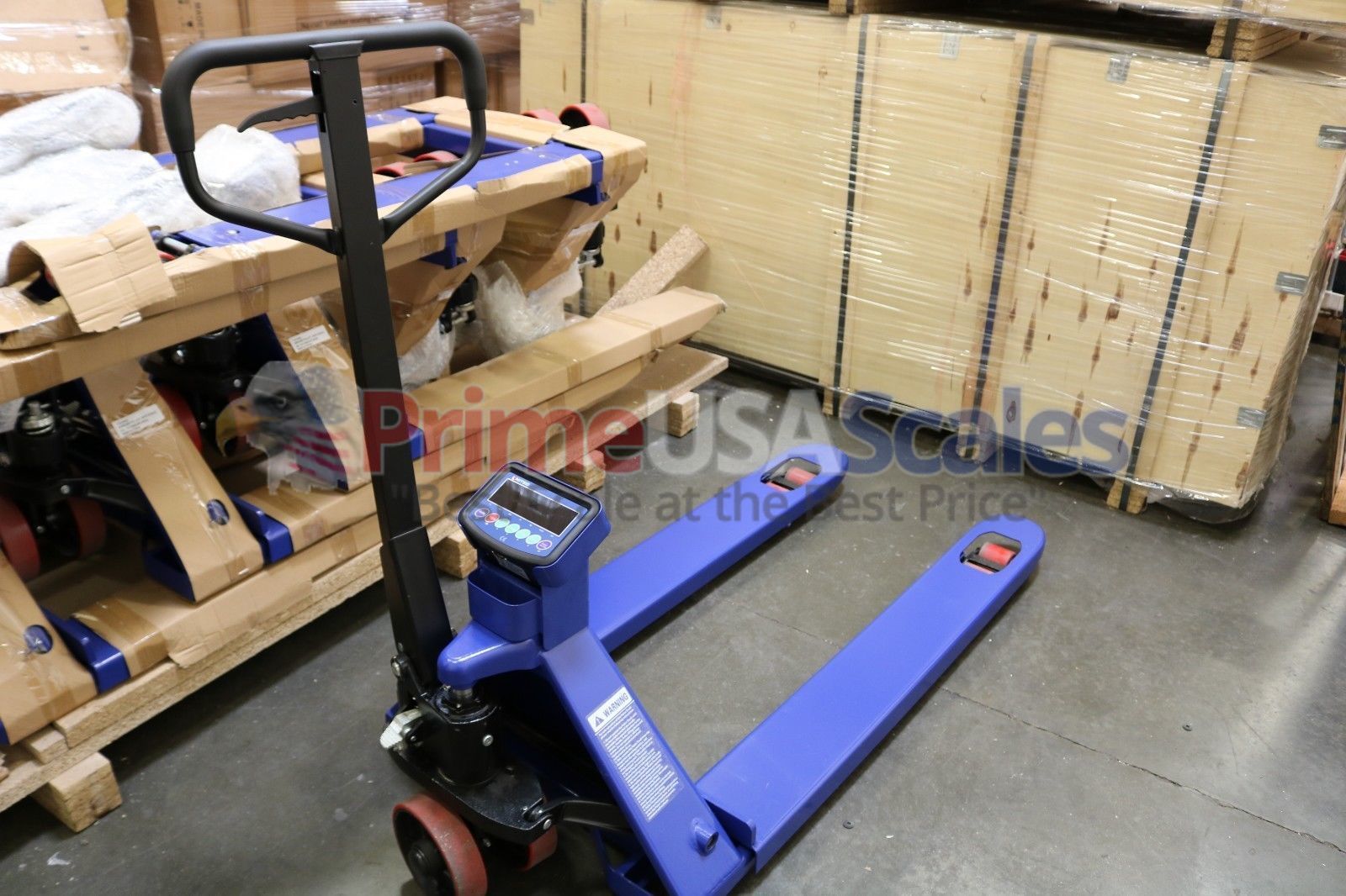 5 Year Warranty Pallet Jack Scale with Built-in Scale 3,500 x 1 lb Capacity