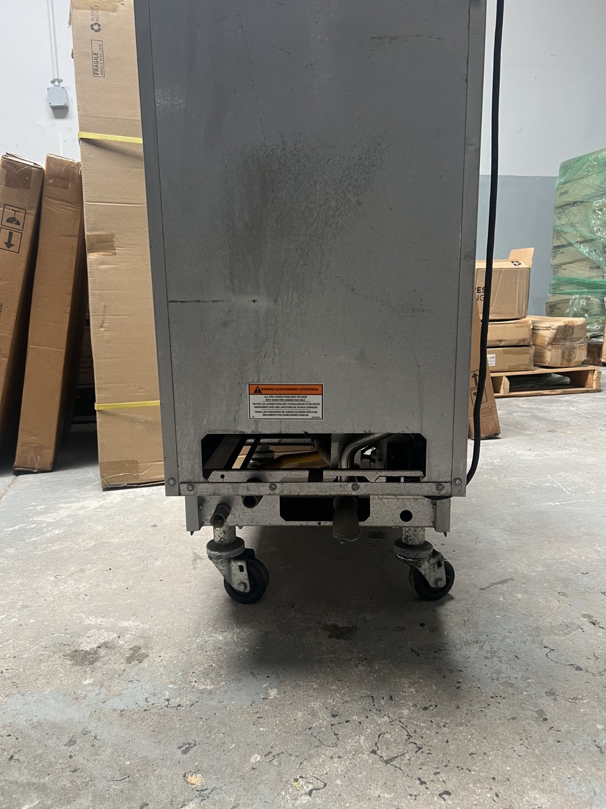 “PITCO SRTG” COMMERCIAL 17.5 G NATURAL GAS RETHERMALIZER ON CASTERS