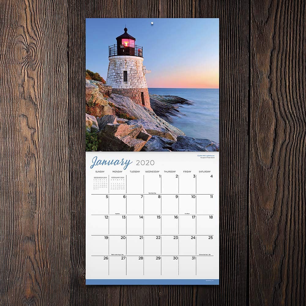2020 Lighthouses Wall Calendar