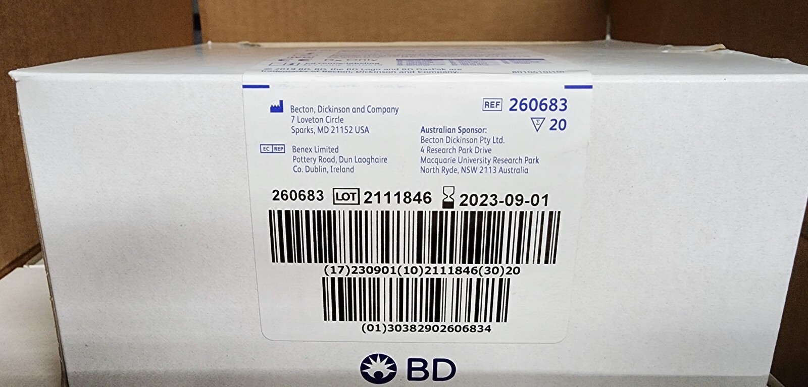 BD GasPak EZ Anaerobe Gas Generating Pouch Systems w/ Indicator 260683