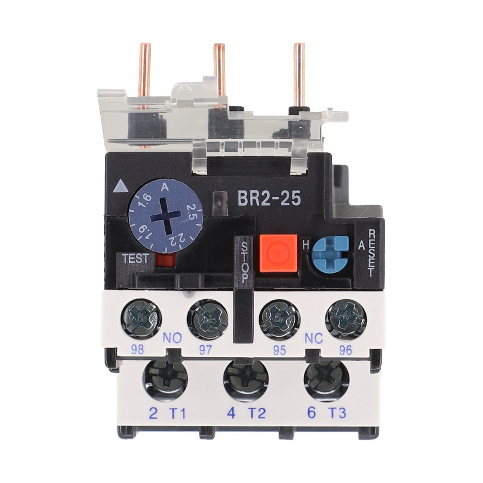 New Practical Motor Relay Thermal Overload 0.1-25Amp With Indicator Light